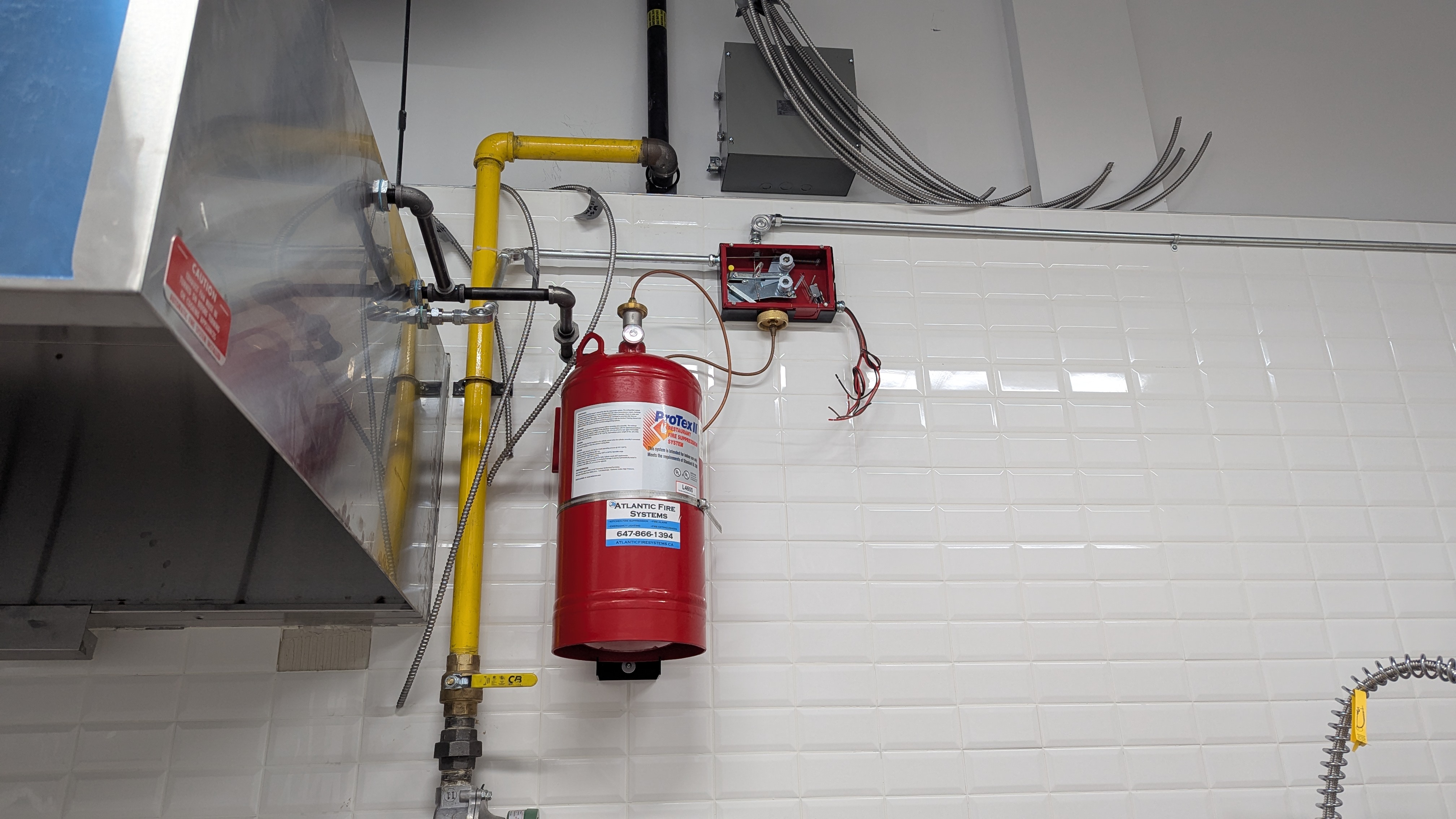 Fire suppression system installation